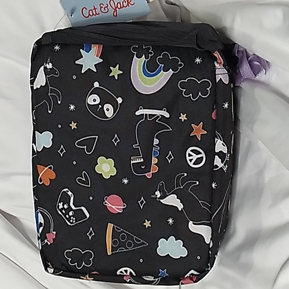 Cat & Jack Rainbow, Dinosaur, Pizza, World Lunch Bag - Picture 1 of 6